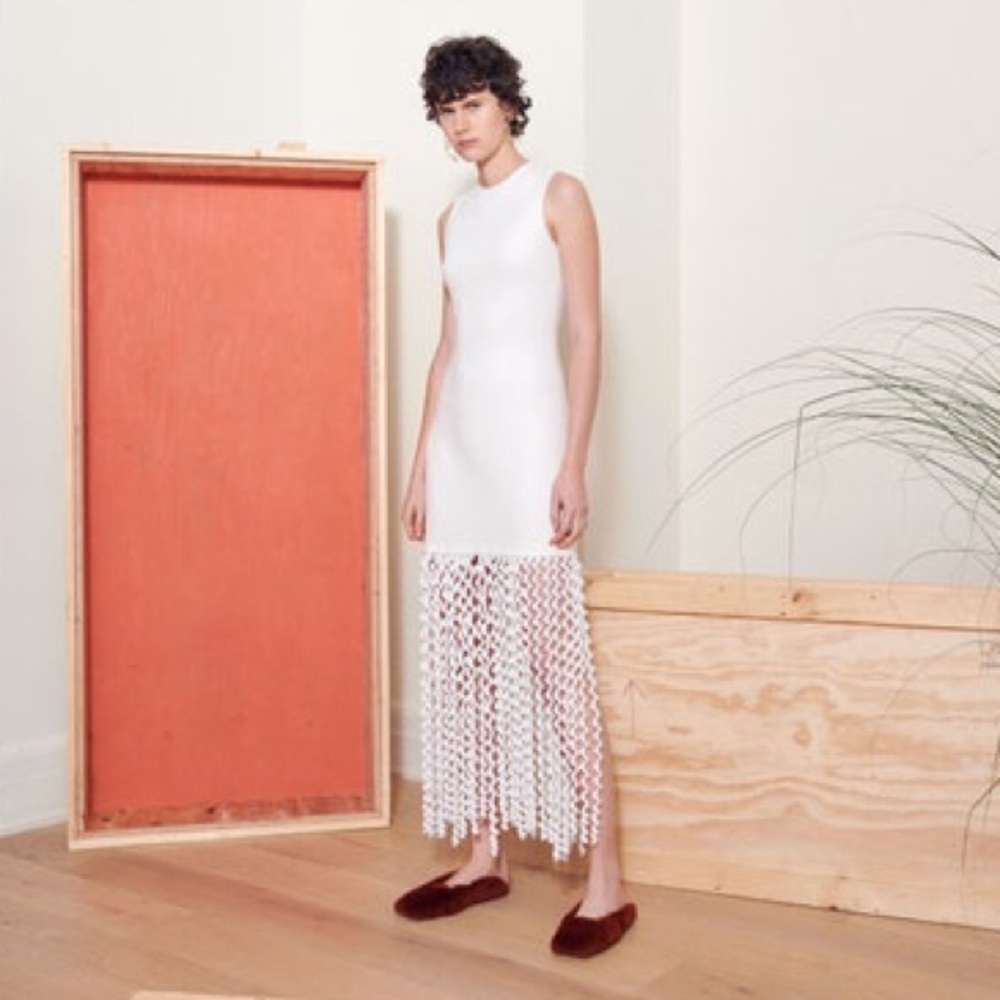 ROSSETA GETTY WHITE DRESS.
